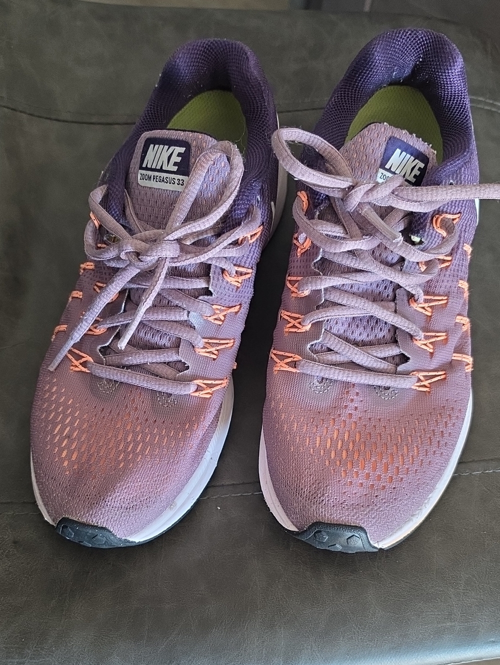Nike Women’s Pegasus 33- Purple with Orange Accents